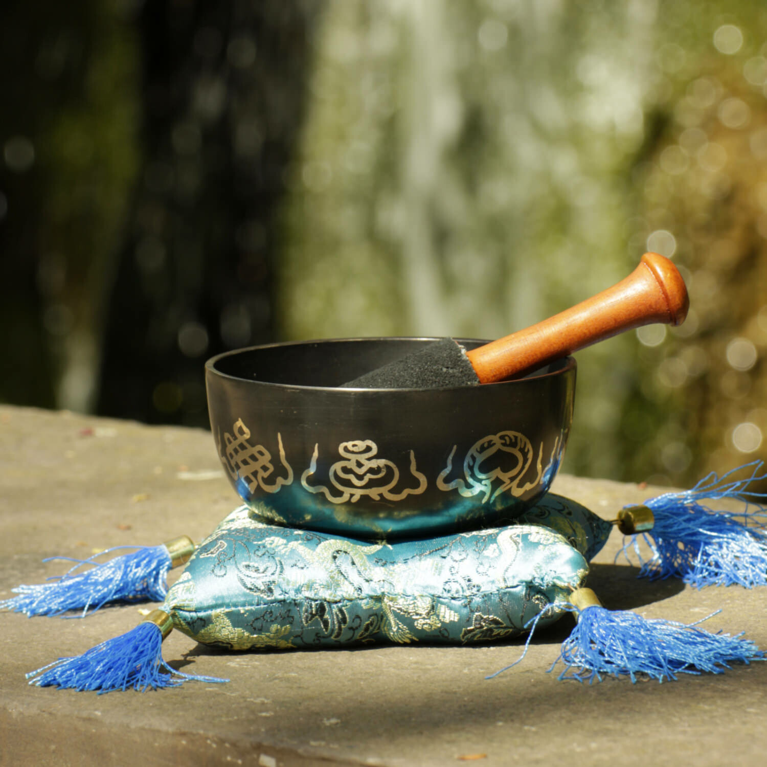 Zen hangtálak - ZEN Hangtál - Orissa - Buddhista motívumokkal - Prémium - Fekete  Orissa hangtál, Mandala fekete, öntött hangtál mely egy speciális fémötvöze 