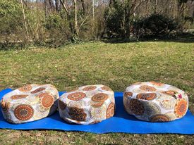 Meditációs párnák - Bio tönkölybúza meditációs párna - Barna mandalás Belső Huzat nélkül <div style="font-size: 1rem;">+Belső huzat rendel&eacute;s&eacute;hez katti 