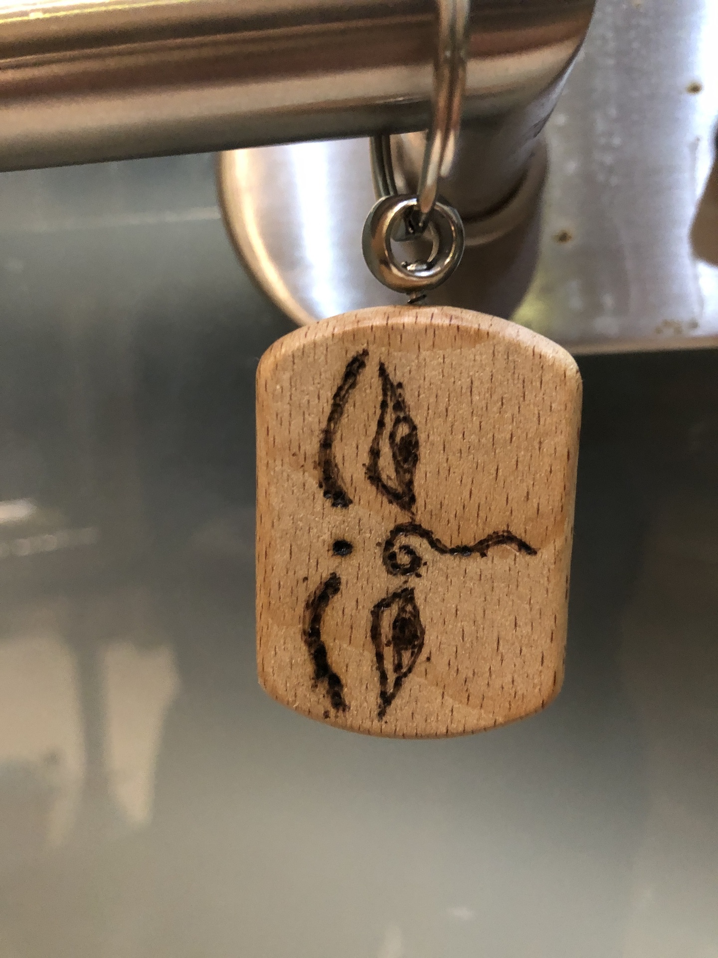 Kulcstartók - Fa Kulcstartó Buddha szeme  Egyedi k&eacute;zzel k&eacute;sz&iacute;tett kulcstart&oacute;, buddhista s 