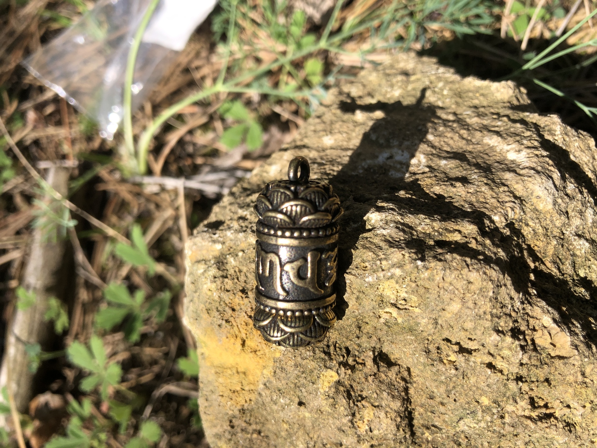 Rituális tárgyak - Mini imamalom medál  Mini imamalom bronz medál