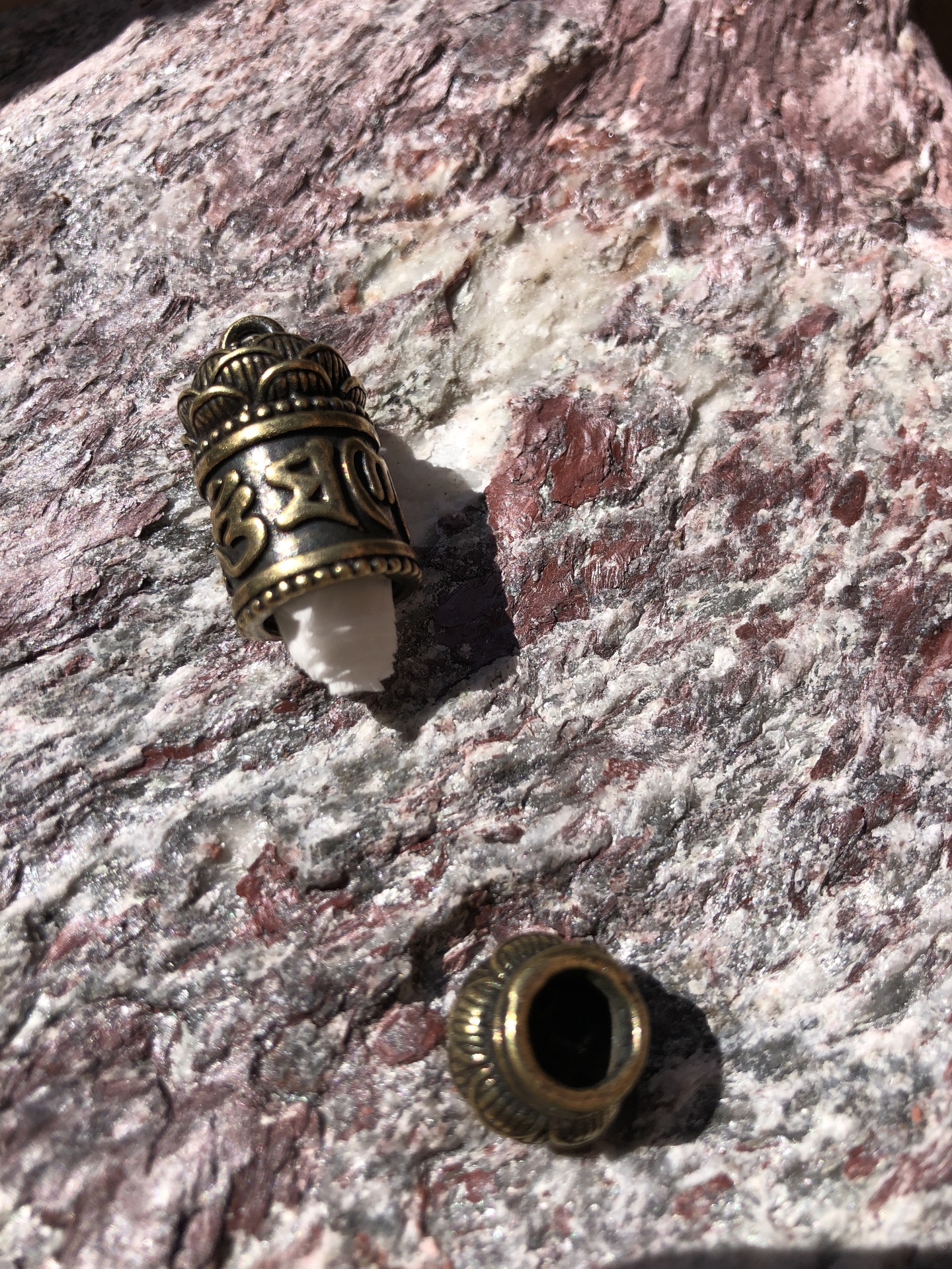 Rituális tárgyak - Mini imamalom medál  Mini imamalom bronz medál