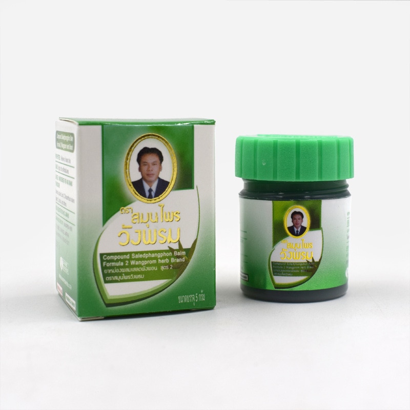 Wang Prom Herb Balzsamok - Wang Prom Thai Balm Balzsam - Zöld (Hűsítő) - 5g  A Wang Prom Thai zöld balzsam friss, mentolos illatával azonnali hűsítő meg