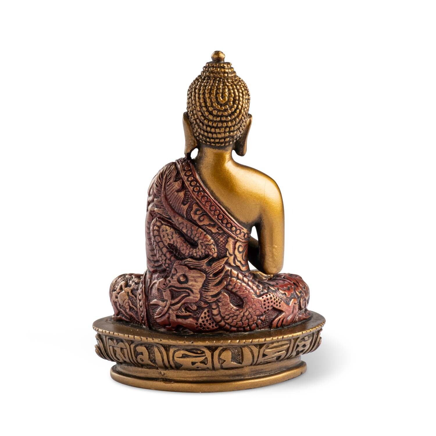 Buddha szobrok - Buddha szobor - A Dharma kereke - Színes - 13 cm  K&eacute;zzel k&eacute;sz&iacute;tett term&eacute;k Thaif&ouml;ldről. Ebben 