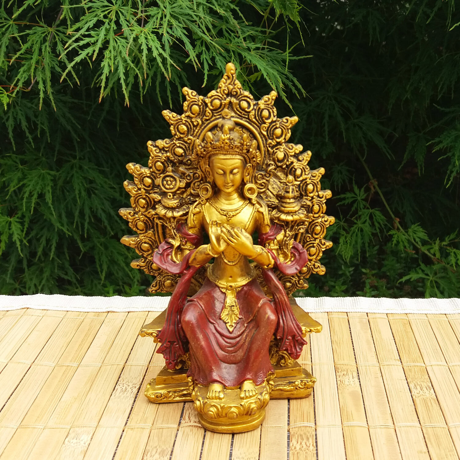 Buddha szobrok - Maitreya Buddha szobor - 15 cm   