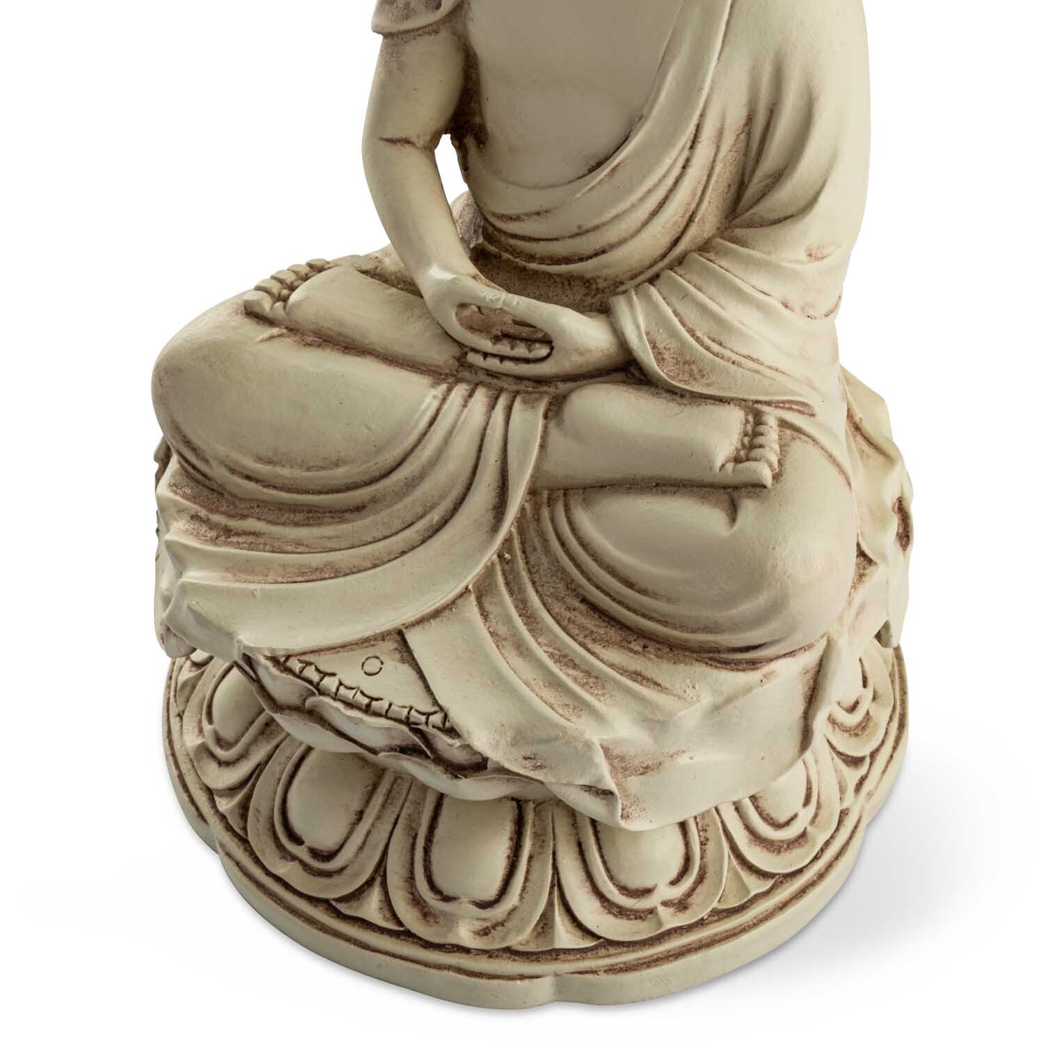 Buddha szobrok - Buddha szobor - Meditáló - Elefántcsont - 16,5 cm  Amikor Buddha a f&uuml;gefa alatt medit&aacute;lt, el&eacute;rte a m&eacute 