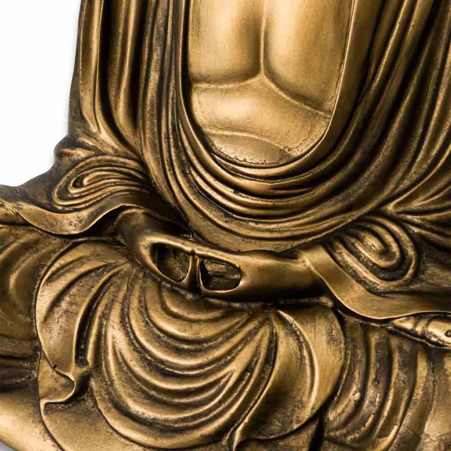 Buddha szobrok - Buddha szobor - Japán - Bronzszínű - 22 cm  Ez a gyönyörű Buddha-szobor meditációs pózban nyugalmat és békét sugároz. A 