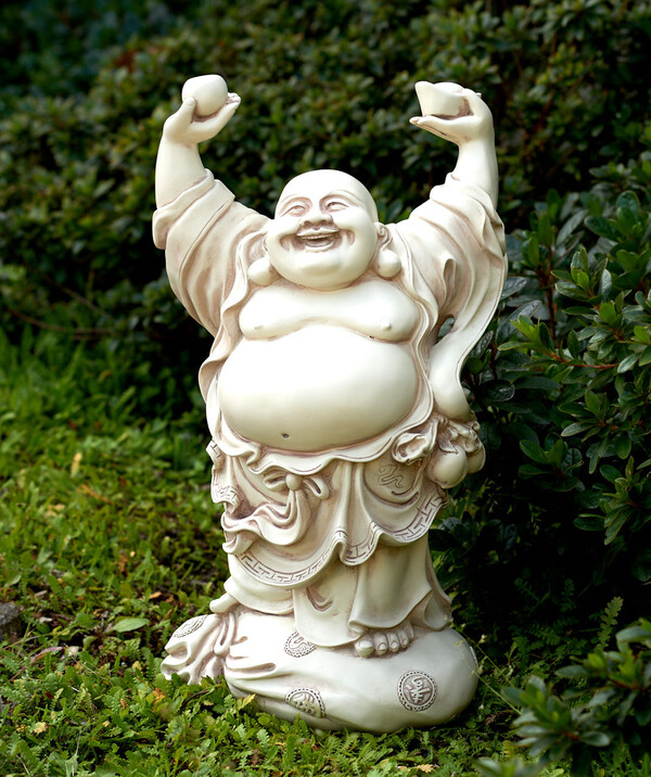 Buddha szobrok - Nevető Buddha - Elefántcsont - 39 cm   