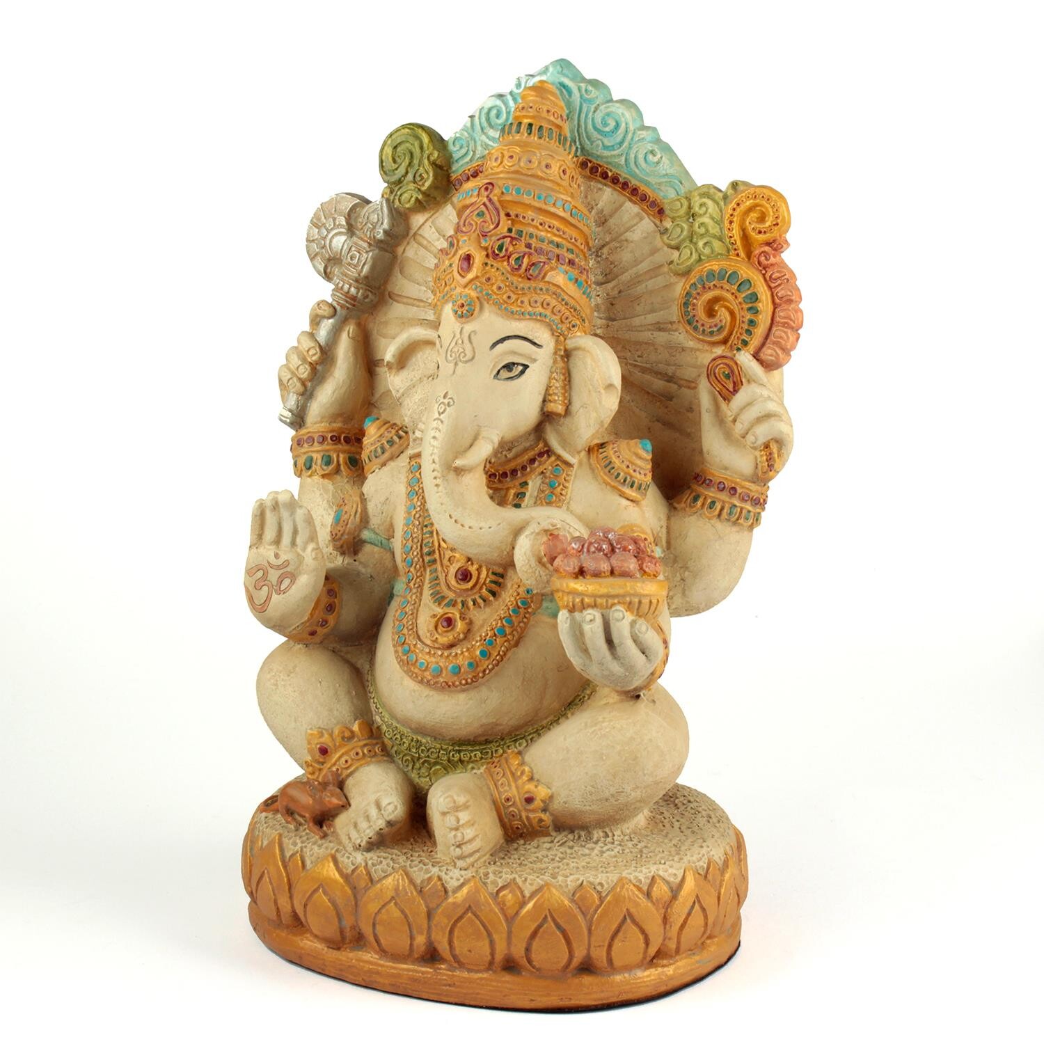 Ganésa szobrok - Ganésa ülő szobor - 35 cm  Ganesha, más néven Ganapati, a bölcsesség és a siker elefántfejű istene. Vá 