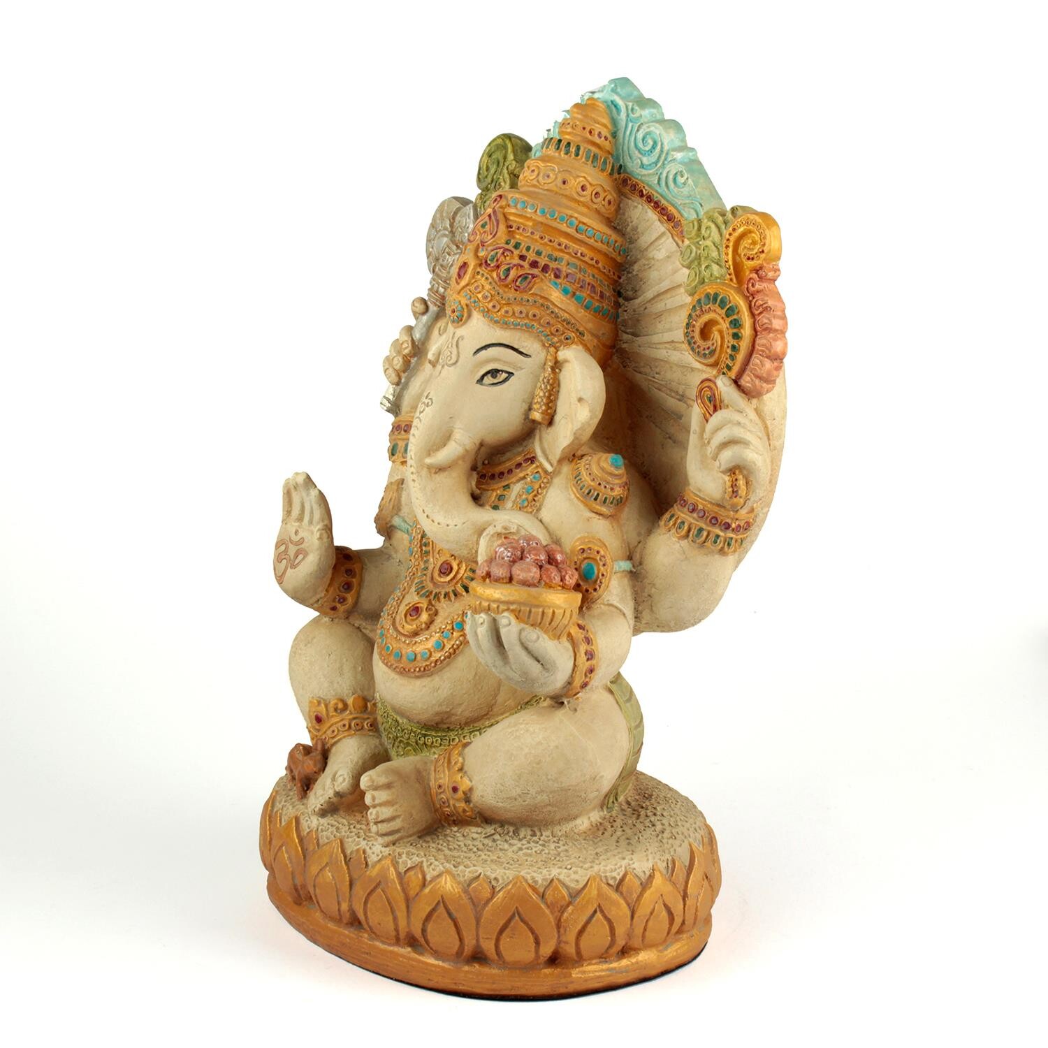 Ganésa szobrok - Ganésa ülő szobor - 35 cm  Ganesha, más néven Ganapati, a bölcsesség és a siker elefántfejű istene. Vá 