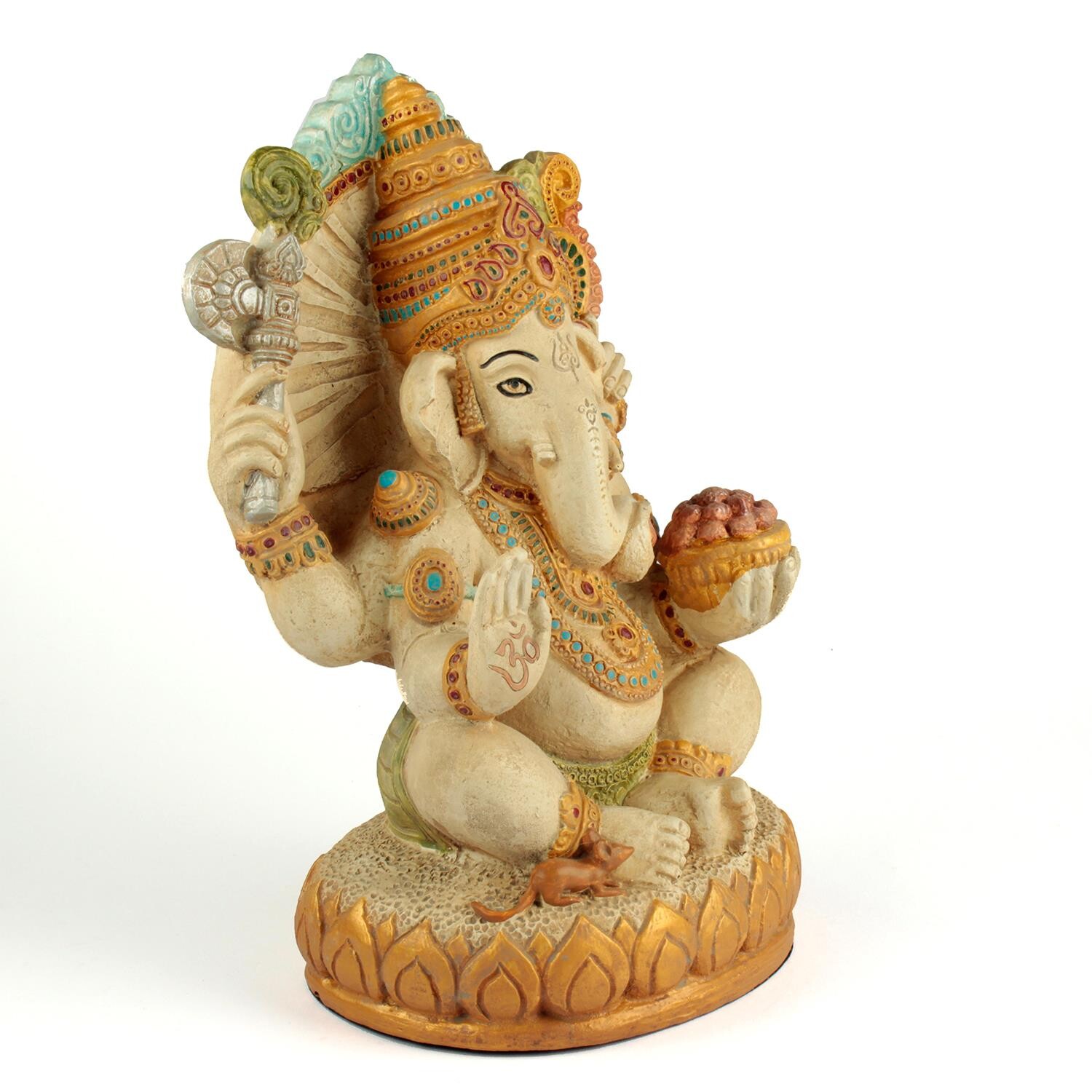 Ganésa szobrok - Ganésa ülő szobor - 35 cm  Ganesha, más néven Ganapati, a bölcsesség és a siker elefántfejű istene. Vá 