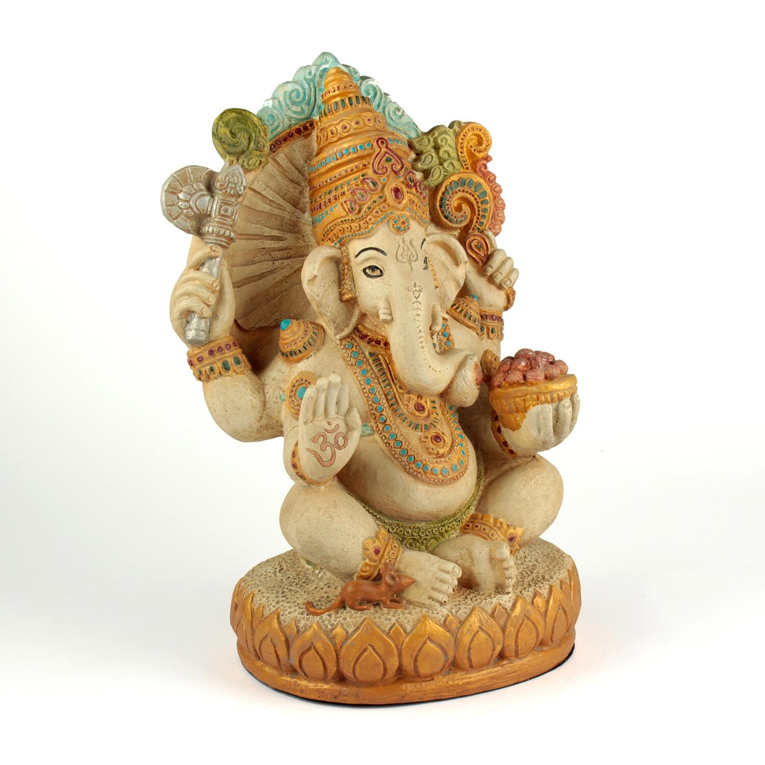 Ganésa szobrok - Ganésa ülő szobor - 35 cm  Ganesha, más néven Ganapati, a bölcsesség és a siker elefántfejű istene. Vá 