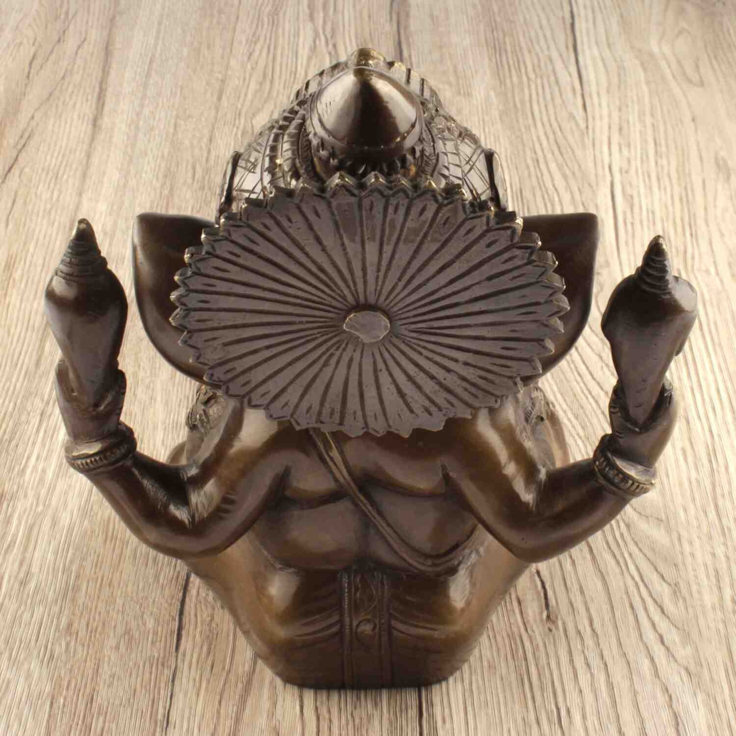 Ganésa szobrok - Ganésa szobor - Sárgaréz - 24 cm  Ganesha, m&aacute;s n&eacute;ven Ganapati, a b&ouml;lcsess&eacute;g &eacute 