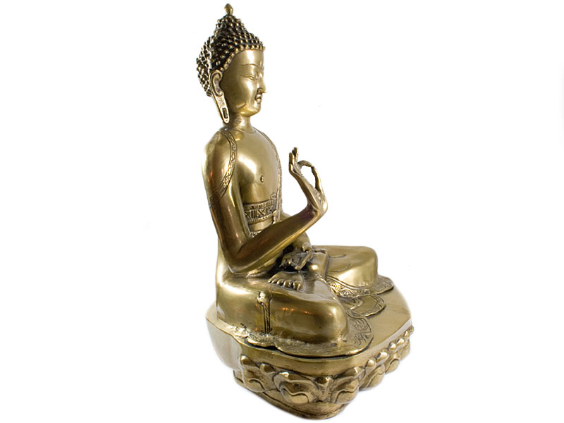 Buddha szobrok - Buddha szobor Vitarka Mudrával - Sárgaréz - 50 cm