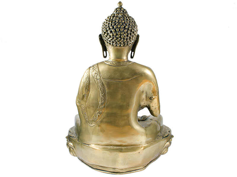 Buddha szobrok - Buddha szobor Vitarka Mudrával - Sárgaréz - 50 cm