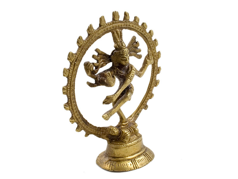 Siva szobrok - Shiva Nataraja szobor - Sárgaréz - 10 cm   
