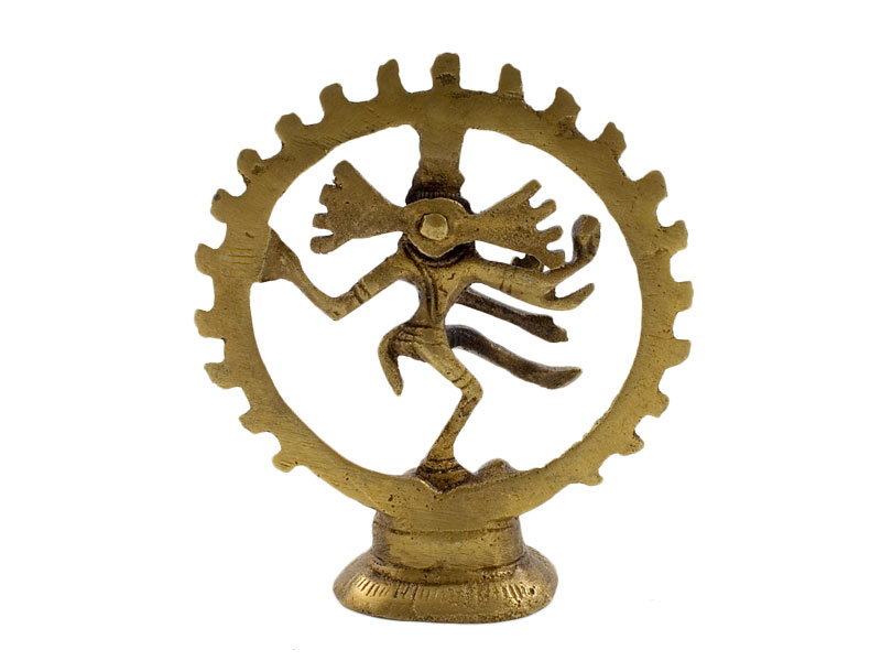 Siva szobrok - Shiva Nataraja szobor - Sárgaréz - 10 cm   