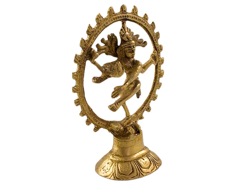 Siva szobrok - Shiva Nataraja szobor - Sárgaréz - 12,5 cm   