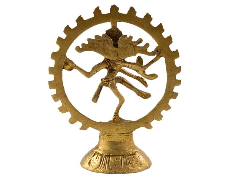 Siva szobrok - Shiva Nataraja szobor - Sárgaréz - 12,5 cm   