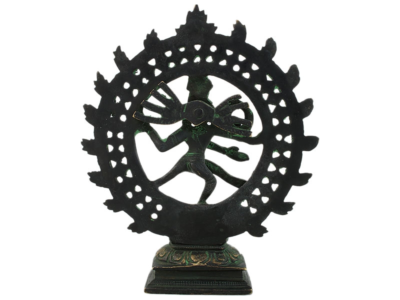 Siva szobrok - Shiva Nataraja szobor - Sárgaréz - 15 cm   