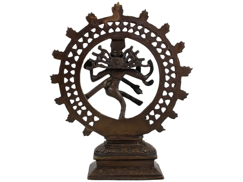 Siva szobrok - Shiva Nataraja szobor - Sárgaréz - 21 cm   