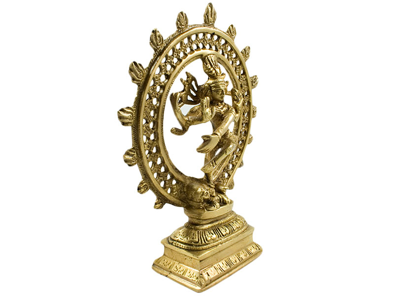 Siva szobrok - Shiva Nataraja szobor - Sárgaréz - 23 cm   