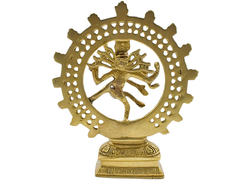 Siva szobrok - Shiva Nataraja szobor - Sárgaréz - 23 cm   
