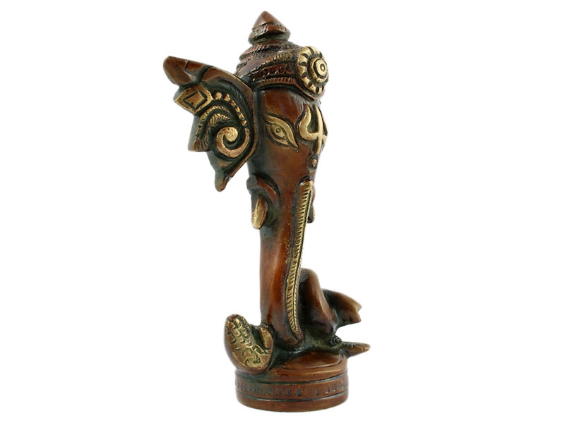 Ganésa szobrok - Ganésa szobor - Sárgaréz - 12 cm  Ganesha, m&aacute;s n&eacute;ven Ganapati, a b&ouml;lcsess&eacute;g &eacute 
