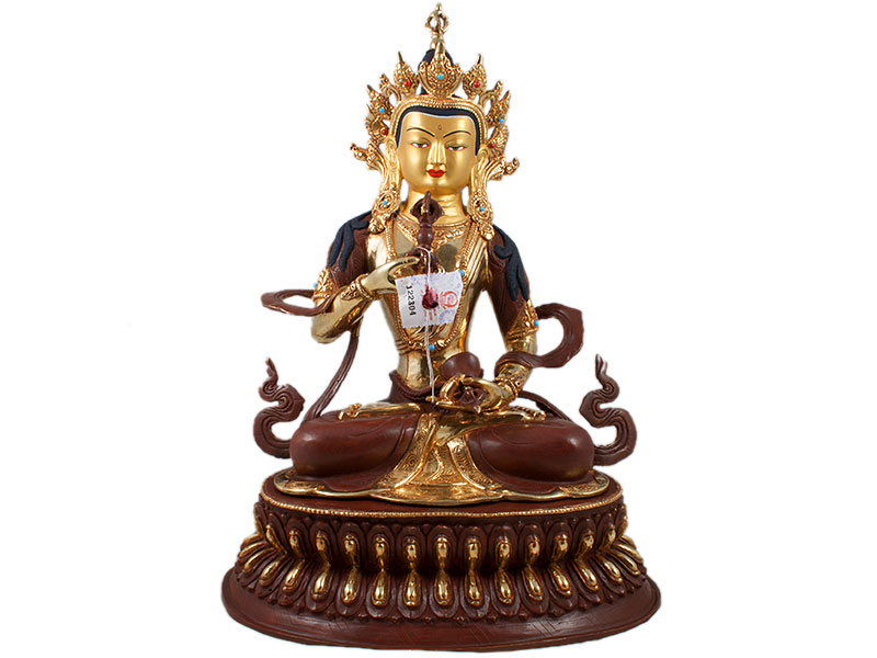 Buddha szobrok - Vajrasattva Buddha szobor - Tűzarany - 48 cm   