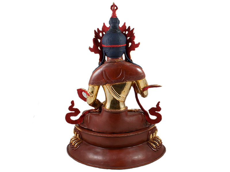 Buddha szobrok - Vajrasattva Buddha szobor - Tűzarany - 48 cm   