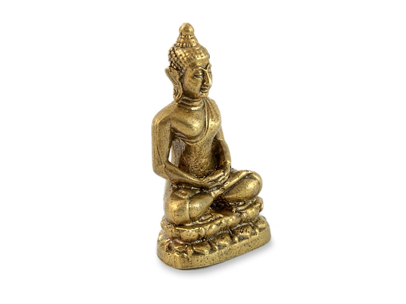 Buddha szobrok - Kis Shakyamuni Buddha szobor - Sárgaréz - 3 cm   