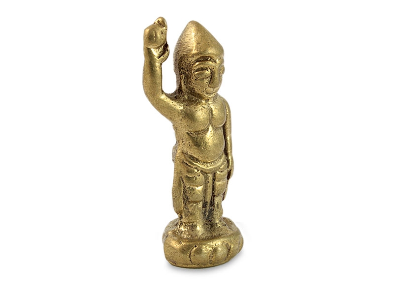 Buddha szobrok - Kis Gyerek Buddha szobor - Sárgaréz - 3,5 cm   