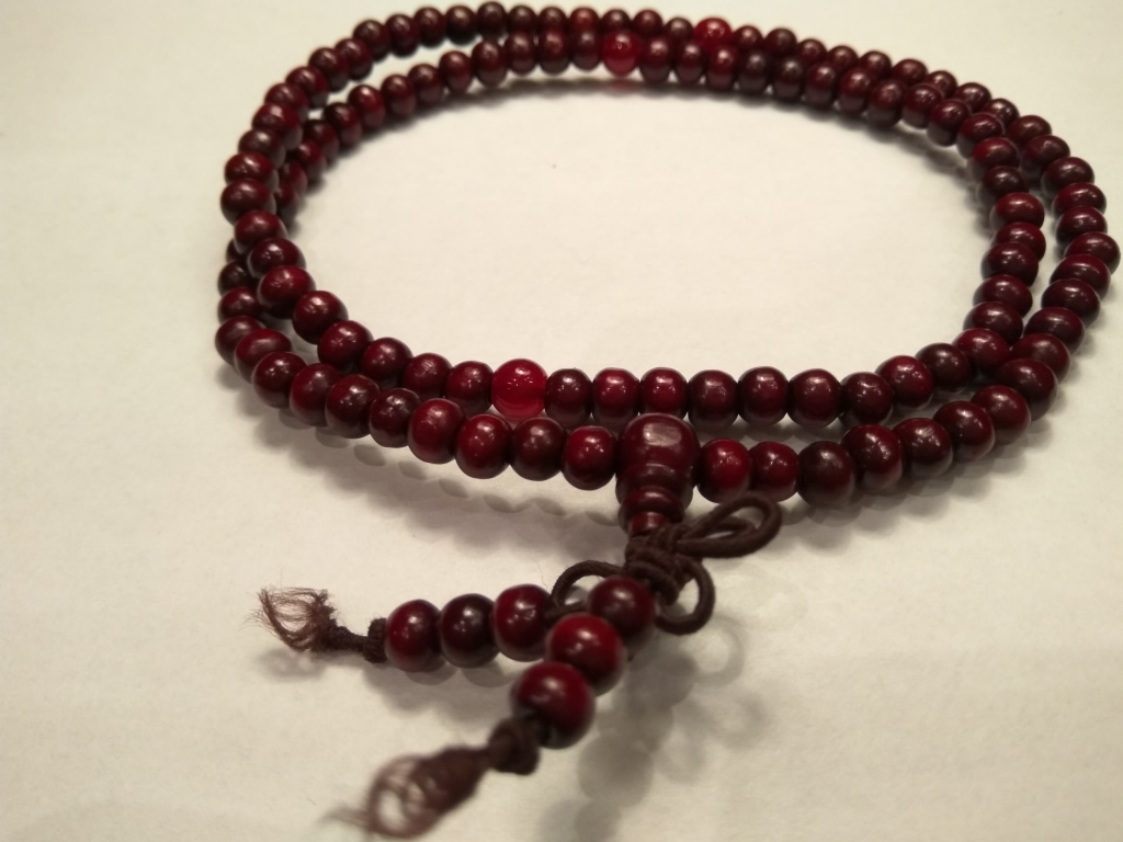 Malák - Tibeti buddhista 108 szemes tigrisszem mala - 6 mm   