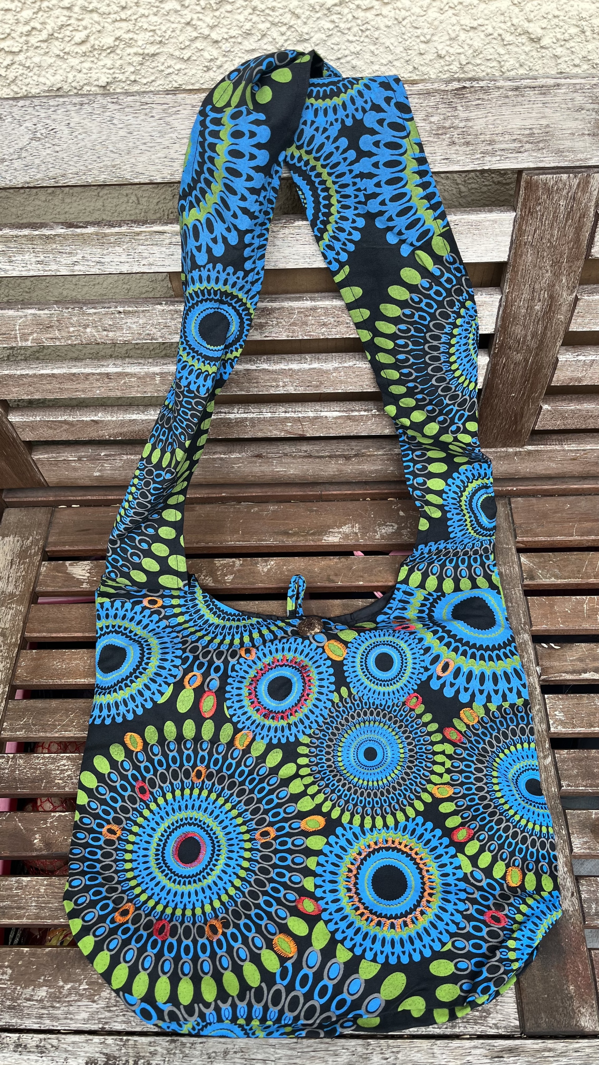 Nepáli táskák - Mandalas nepáli táska- kék   