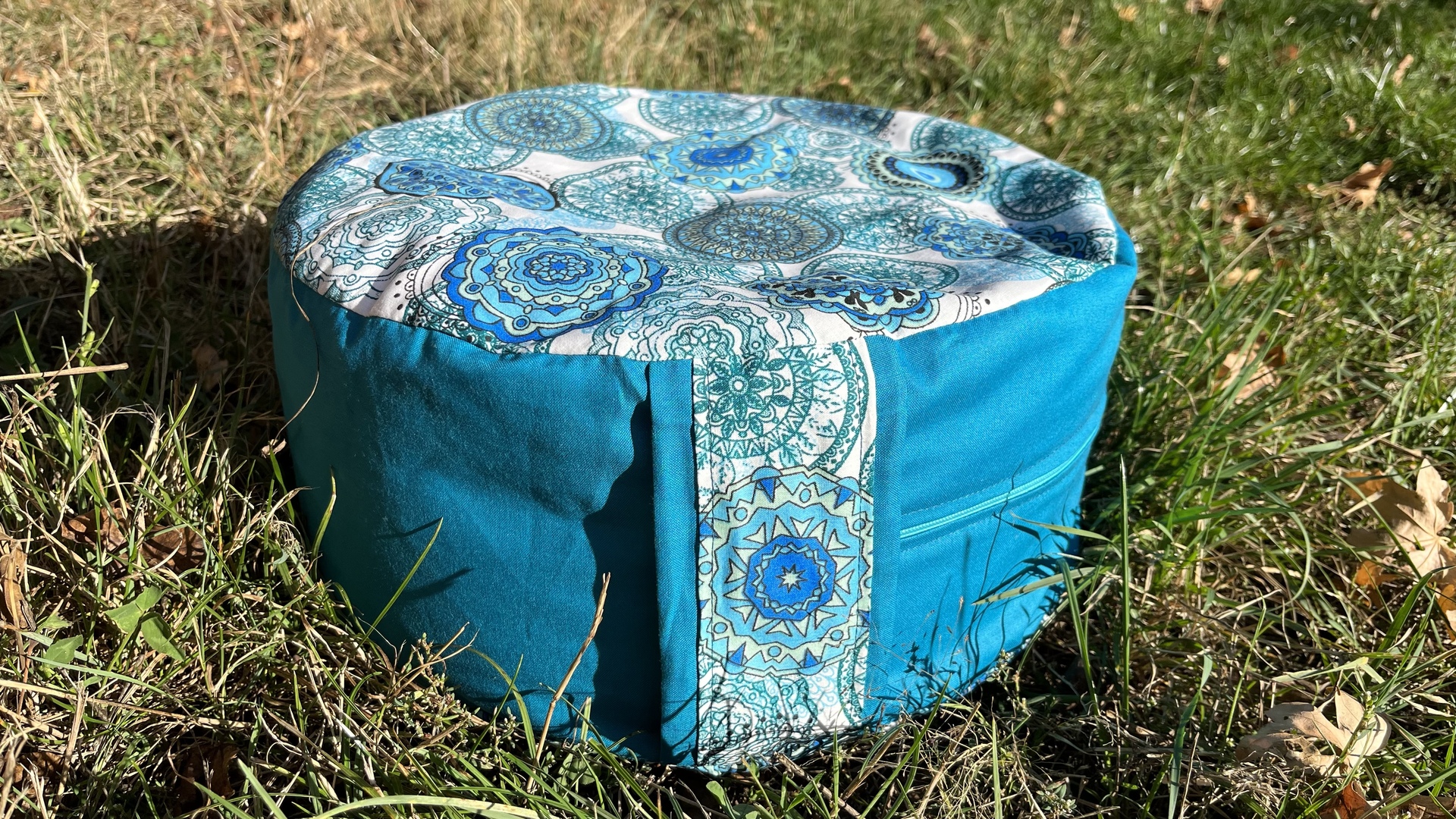 Meditációs párnák - Bio tönkölybúza meditációs párna - Türkíz mandalás Belső húzat nélkül <div style="font-size: 1rem;"><a class="a " onclick="u( 