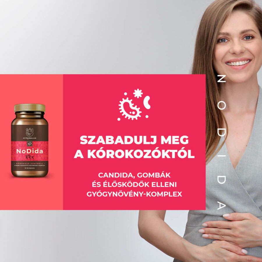 Myrobalan gyógykészítmények - NoDida Candida, gombák és élősködők elleni gyógynövény-komplex A gyógynövény-komplex 100%-ig természetes Candida, gombák és más élősködők