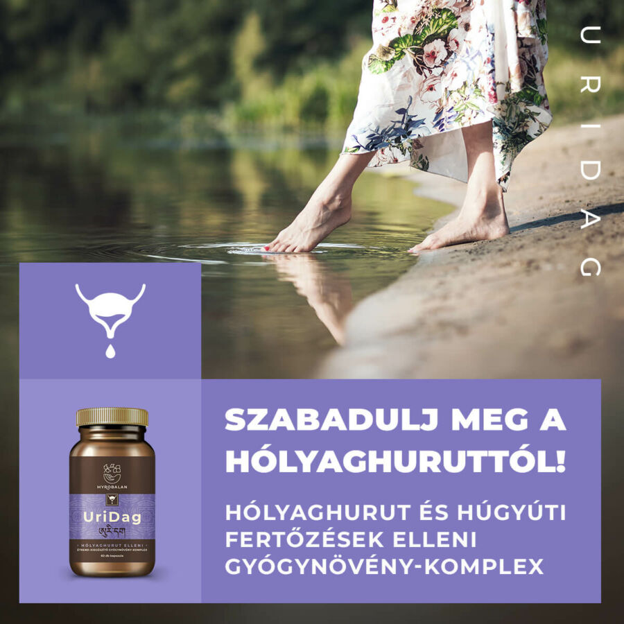 Myrobalan gyógykészítmények - Uridag Hólyaghurut és húgyúti fertőzések elleni gyógynövény-komplex A gyógynövény-komplex egy 100%-ig természetes hólyaghurut és húgyúti fertőz 