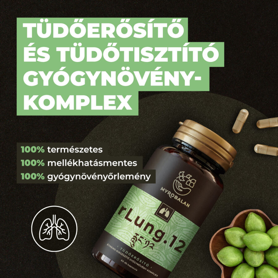 Myrobalan gyógykészítmények - Rlung.12 Tüdőerősítő és tüdőtisztító gyógynövény-komplex A gy&oacute;gyn&ouml;v&eacute;ny-komplex speci&aacute;lis m&oacute;don &oum 