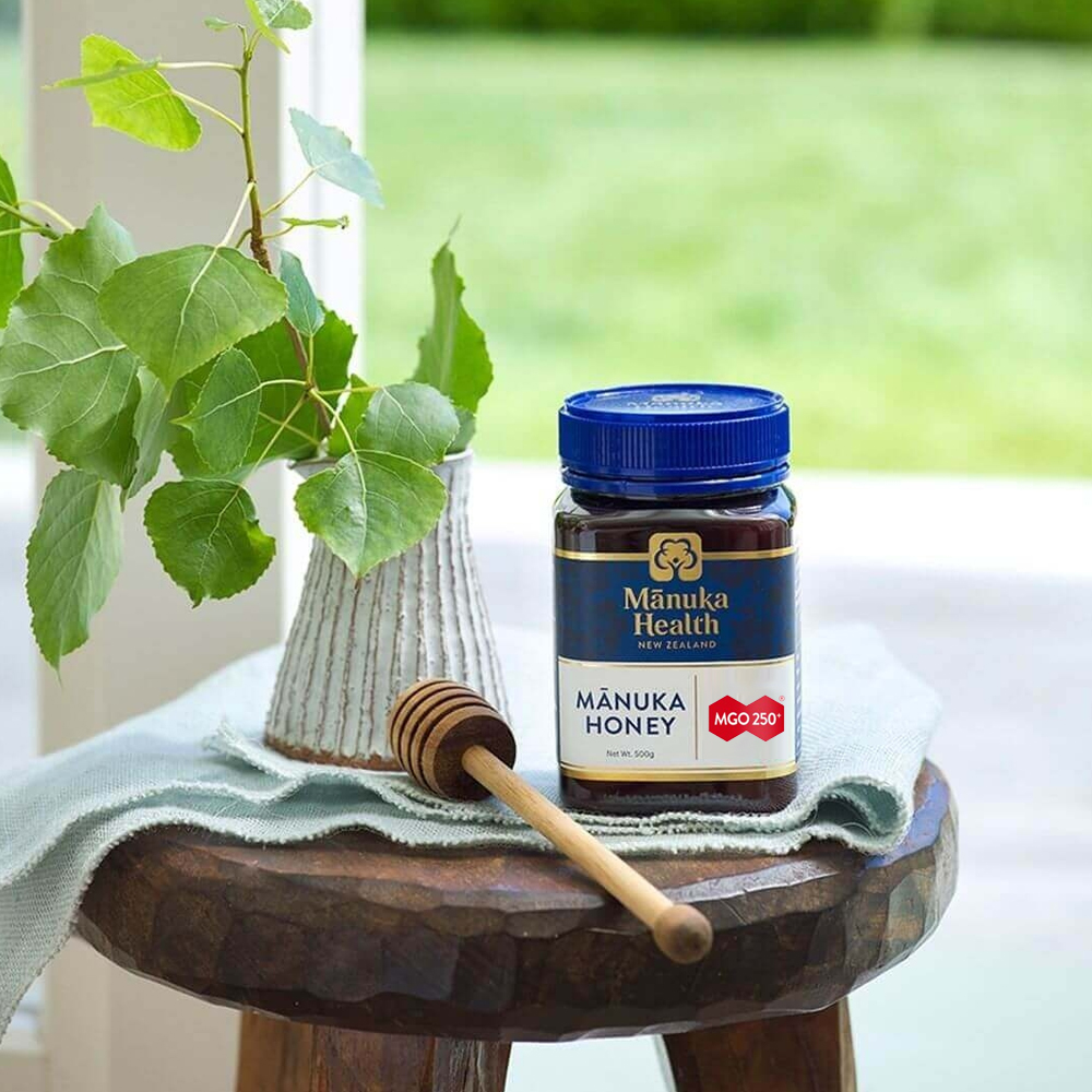 Manuka méz - Manuka Health - Manuka méz 250+ MGO™ 500g  MGO250 alkalmas az immunrendszer erős&iacute;t&eacute;s&eacute;re &eacute;s 