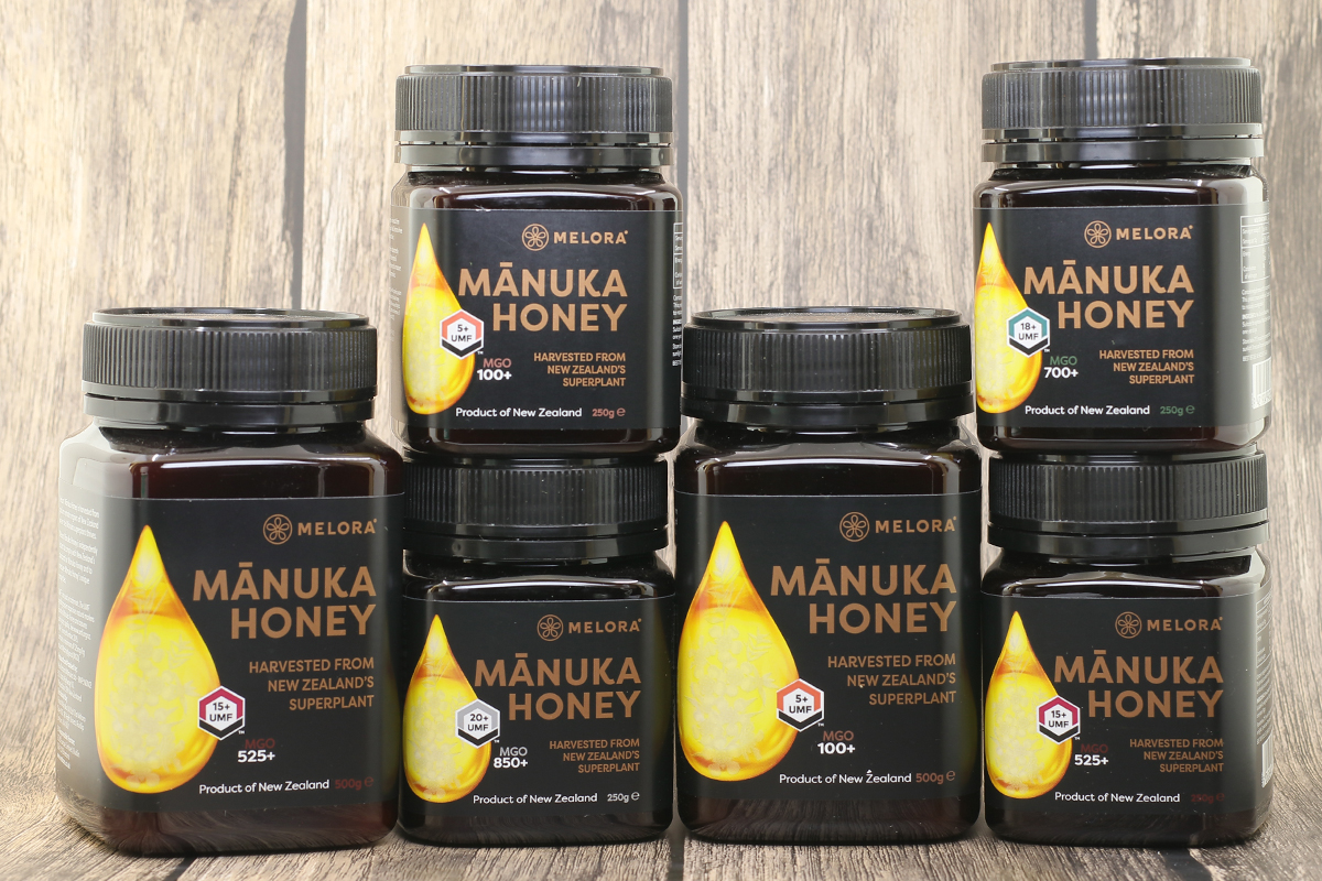 Manuka méz - Melora - Manuka méz 300+ MGO™ UMF10 250g  MGO300+ az ellenálló fertőzések ellen, gyulladásokra és gyomorsav kezelésér 
