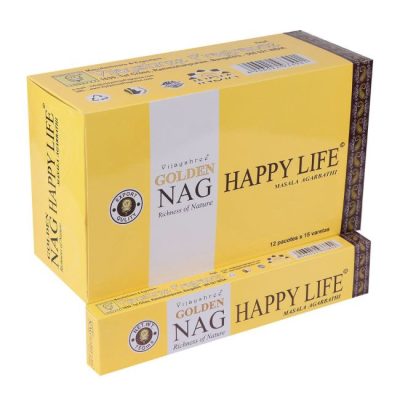 Golden Nag Happy Life-Boldog Élet masala füstölő  