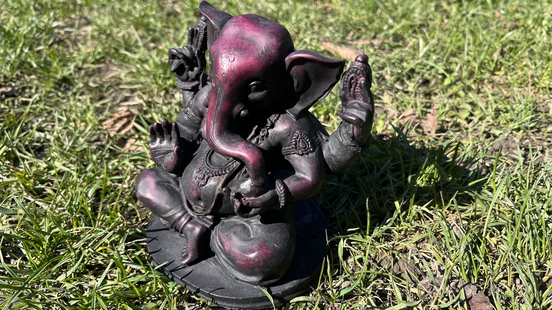 Ganésa szobrok - Ganesha nagy poliresin szobor  <span style="font-size: 1rem;">Gyönyörű Ganesha kő szobor,mely kerted vagy  