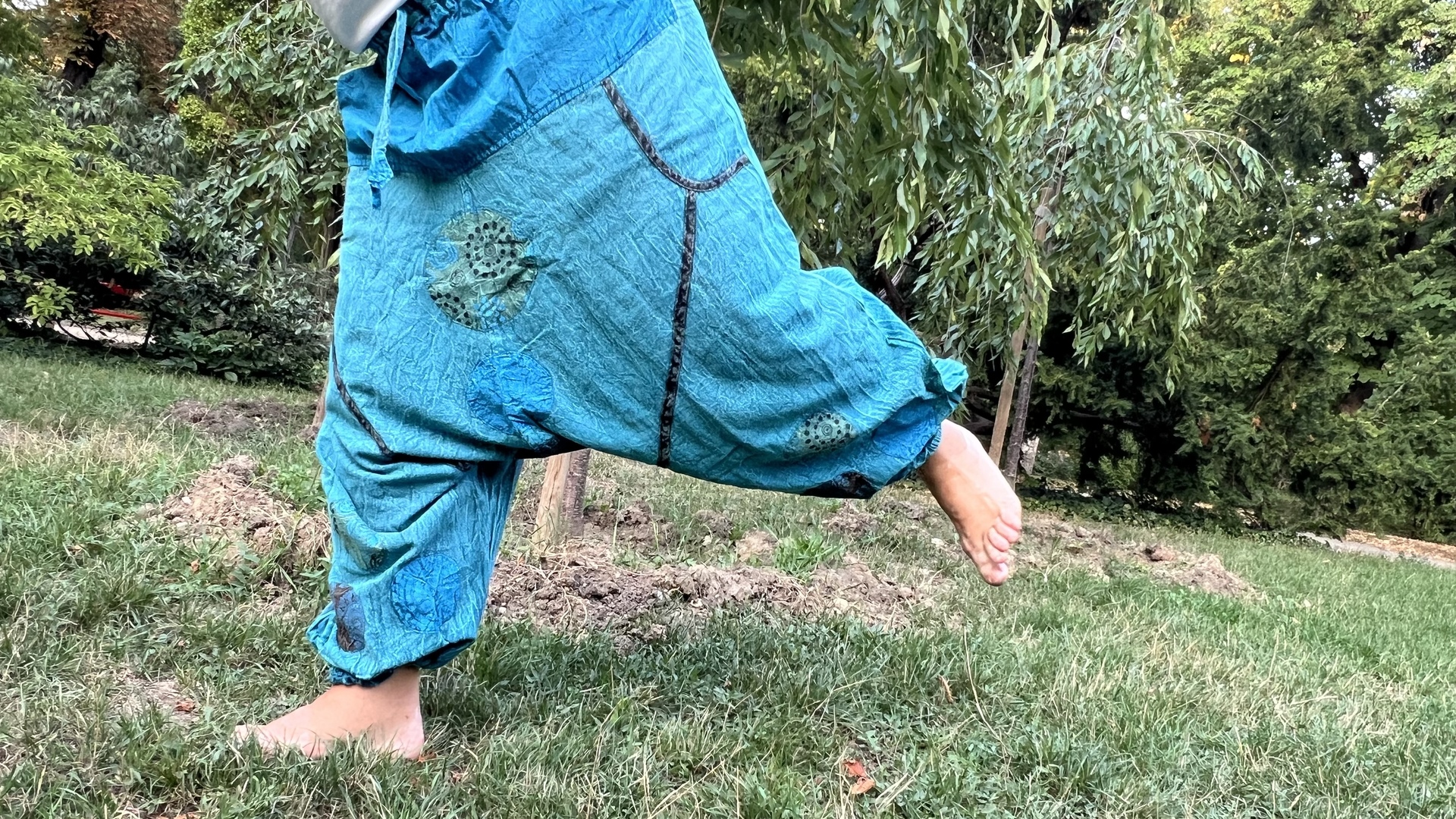 Nepáli férfi nadrág - Nepáli Aladdin nadrág - Türkíz  <span style="font-size: 1rem;">Nep&aacute;li Aladdin nadr&aacute;g,&nbsp;me 