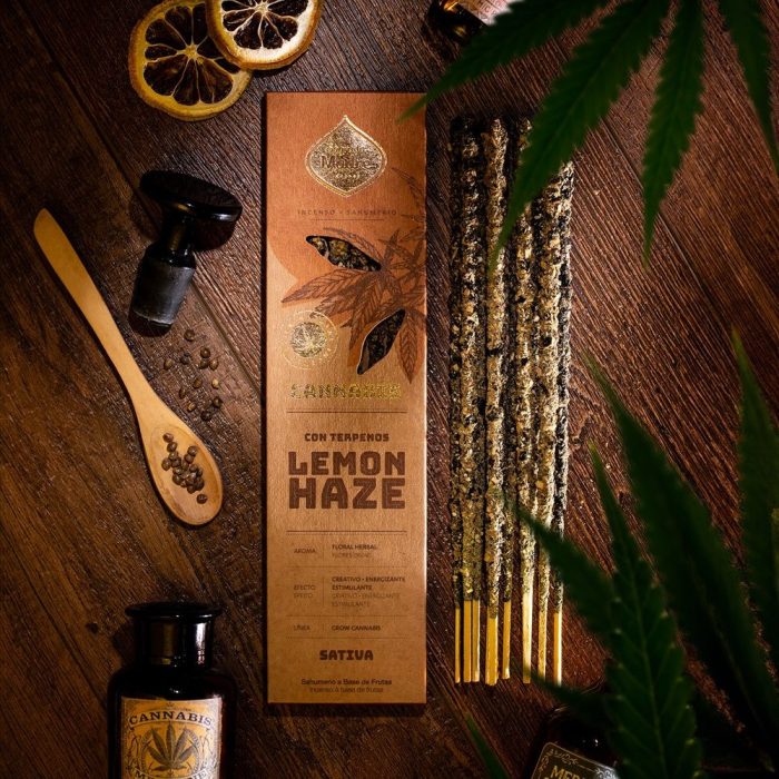 Sagrada Madre Lemon Haze füstölő  Sagrada Madre Lemon Haze füstölő pálca Argentínából, a Cannabis sorozatból: