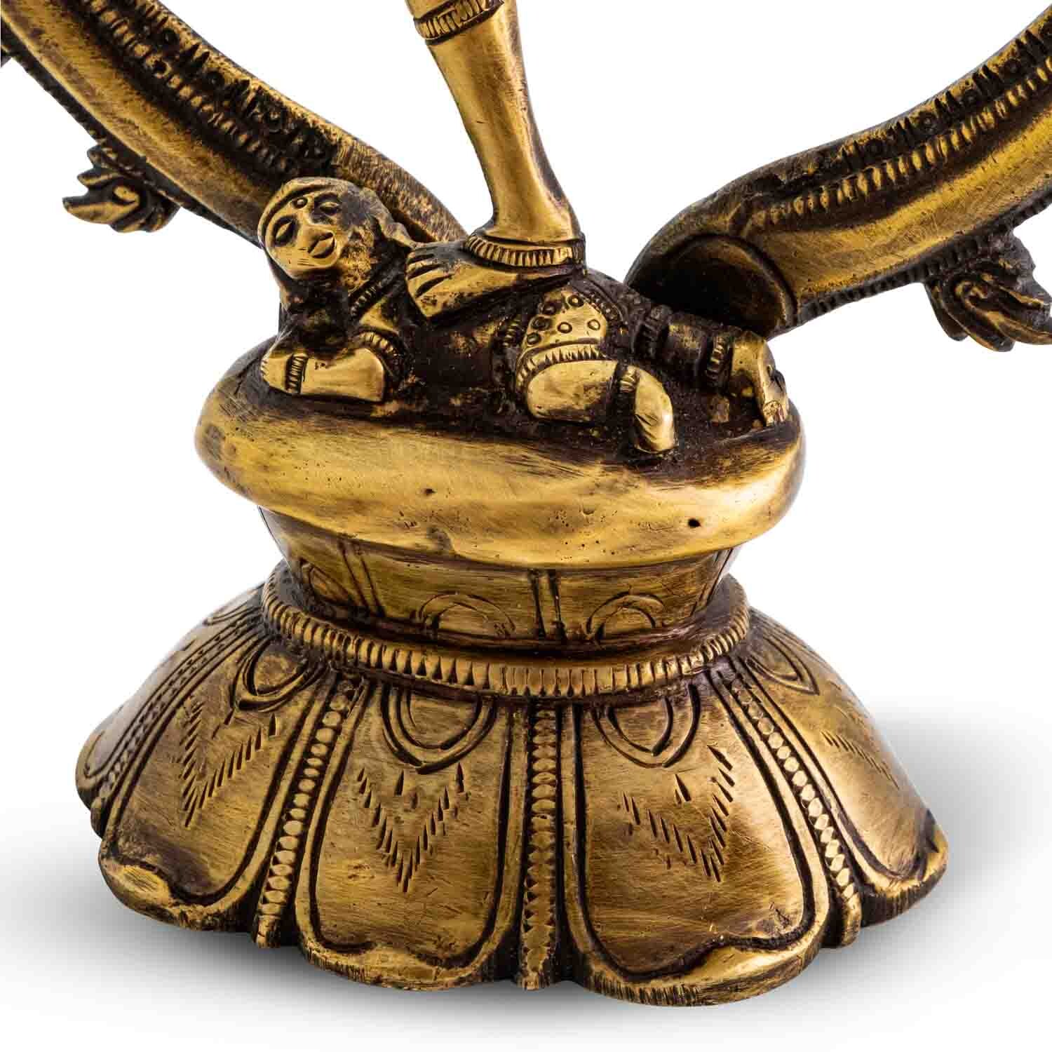 Siva szobrok - Siva Nataraja szobor - Sárgaréz - 24 cm   