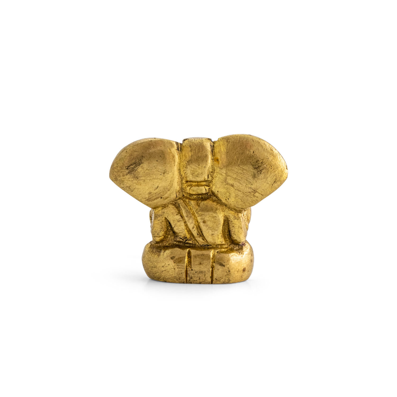 Ganésa szobrok - Ganésa ülő szobor - Sárgaréz - 3 cm  Ganesha, m&aacute;s n&eacute;ven Ganapati, a b&ouml;lcsess&eacute;g &eacute 