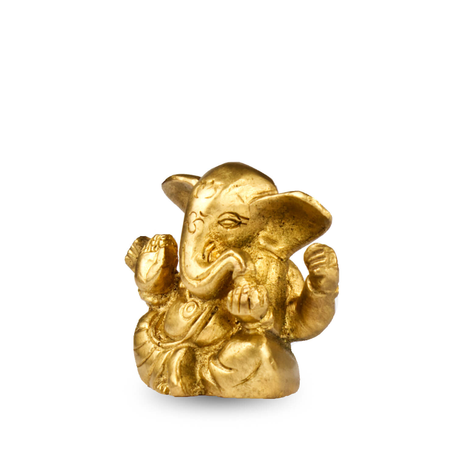 Ganésa szobrok - Ganésa szobor - Sárgaréz - 5 cm  Ganesha, m&aacute;s n&eacute;ven Ganapati, a b&ouml;lcsess&eacute;g &eacute 