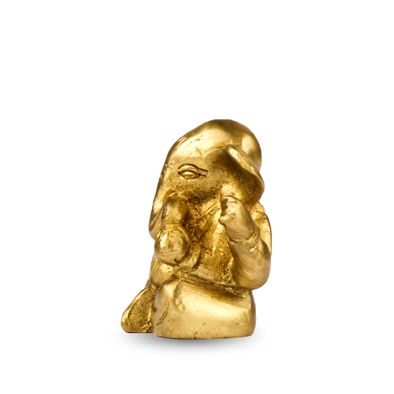 Ganésa szobrok - Ganésa szobor - Sárgaréz - 5 cm  Ganesha, m&aacute;s n&eacute;ven Ganapati, a b&ouml;lcsess&eacute;g &eacute 