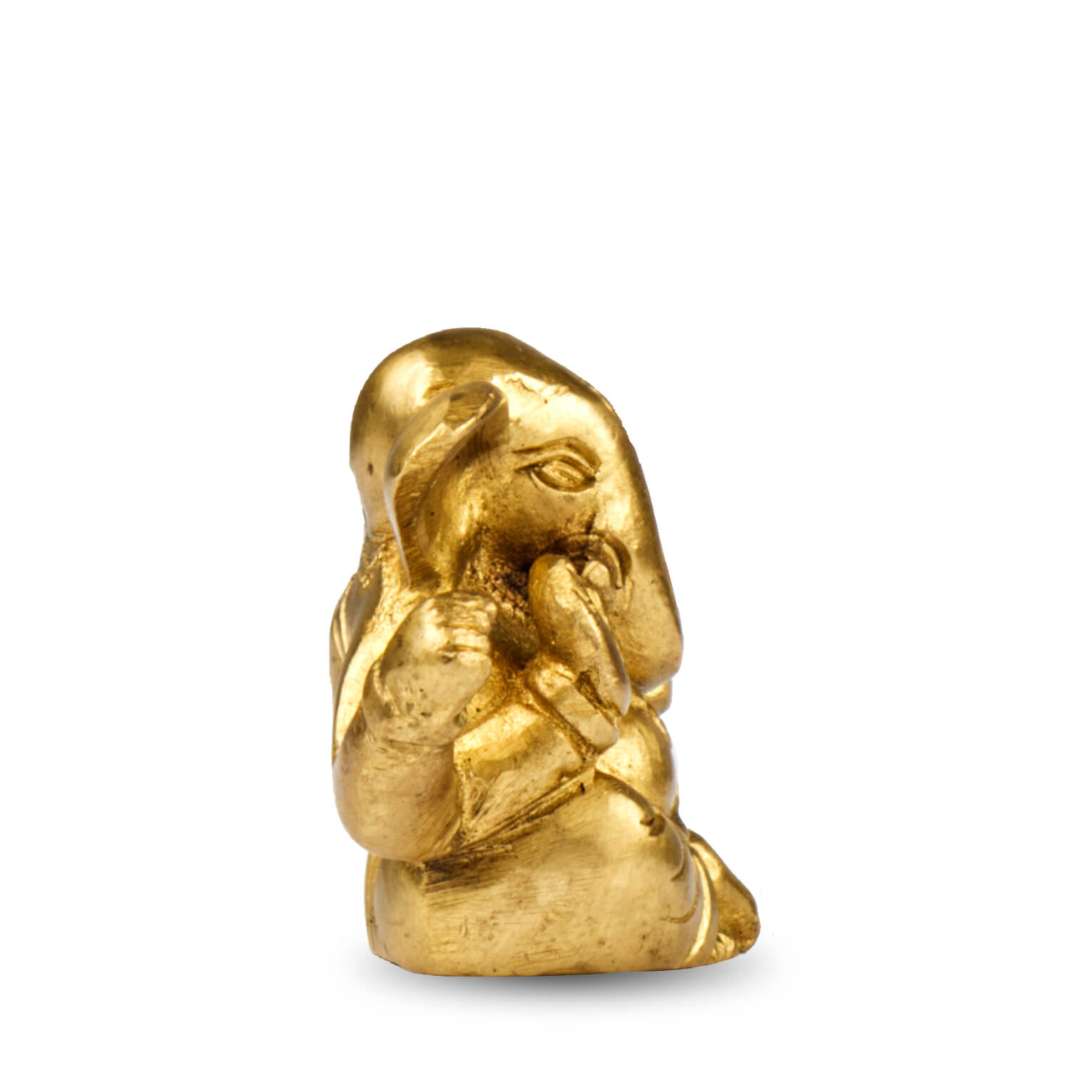 Ganésa szobrok - Ganésa szobor - Sárgaréz - 5 cm  Ganesha, m&aacute;s n&eacute;ven Ganapati, a b&ouml;lcsess&eacute;g &eacute 