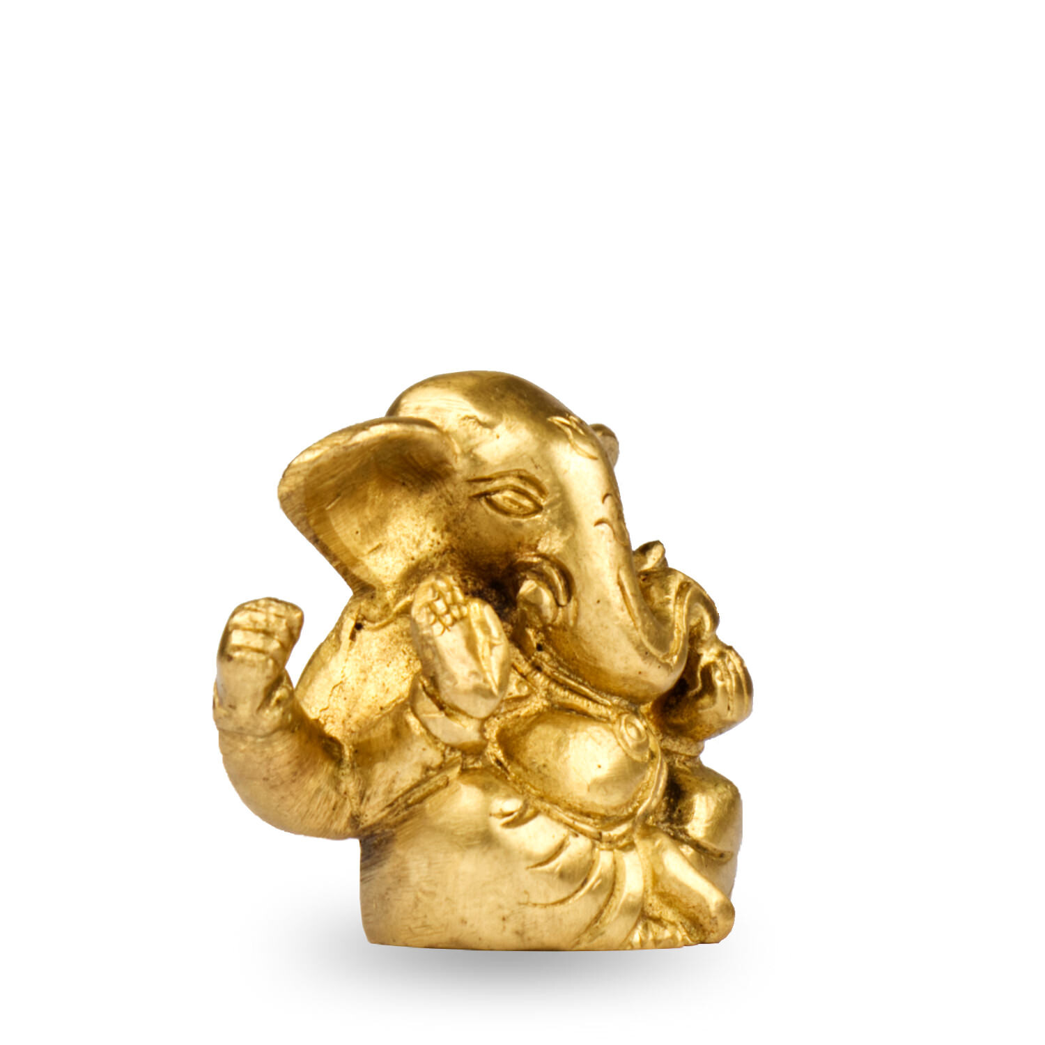 Ganésa szobrok - Ganésa szobor - Sárgaréz - 5 cm  Ganesha, m&aacute;s n&eacute;ven Ganapati, a b&ouml;lcsess&eacute;g &eacute 