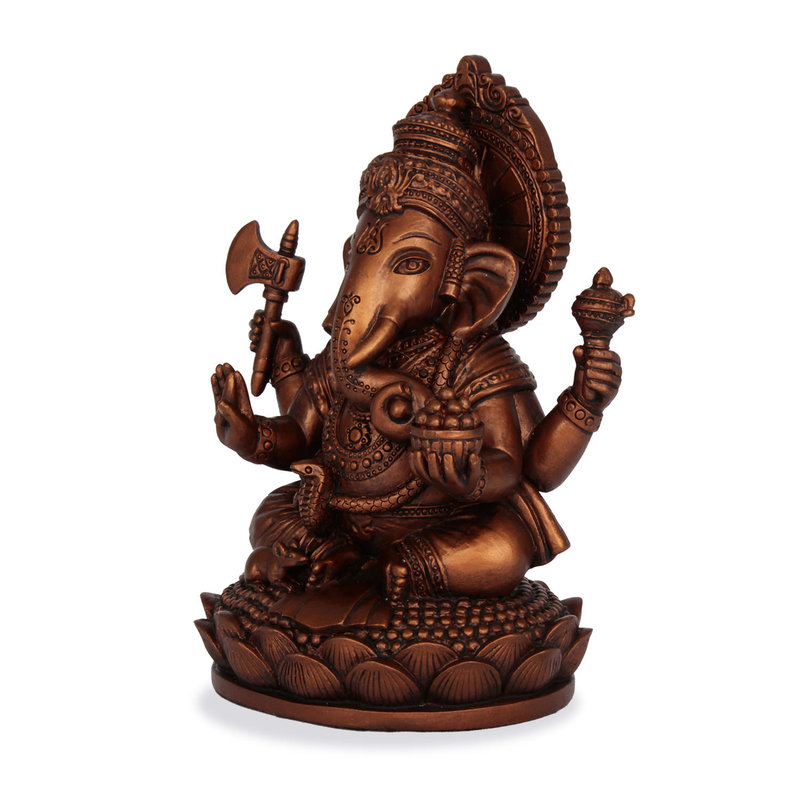 Ganésa szobrok - Ganésa - 17 cm  Ganesha, m&aacute;s n&eacute;ven Ganapati, a b&ouml;lcsess&eacute;g &eacute